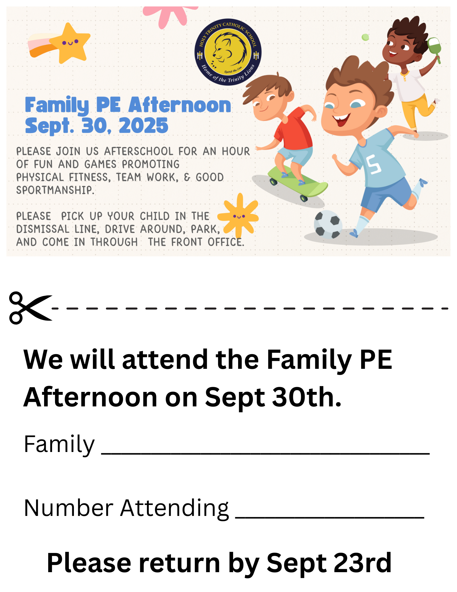 Family Pe Afternoon Sign Up