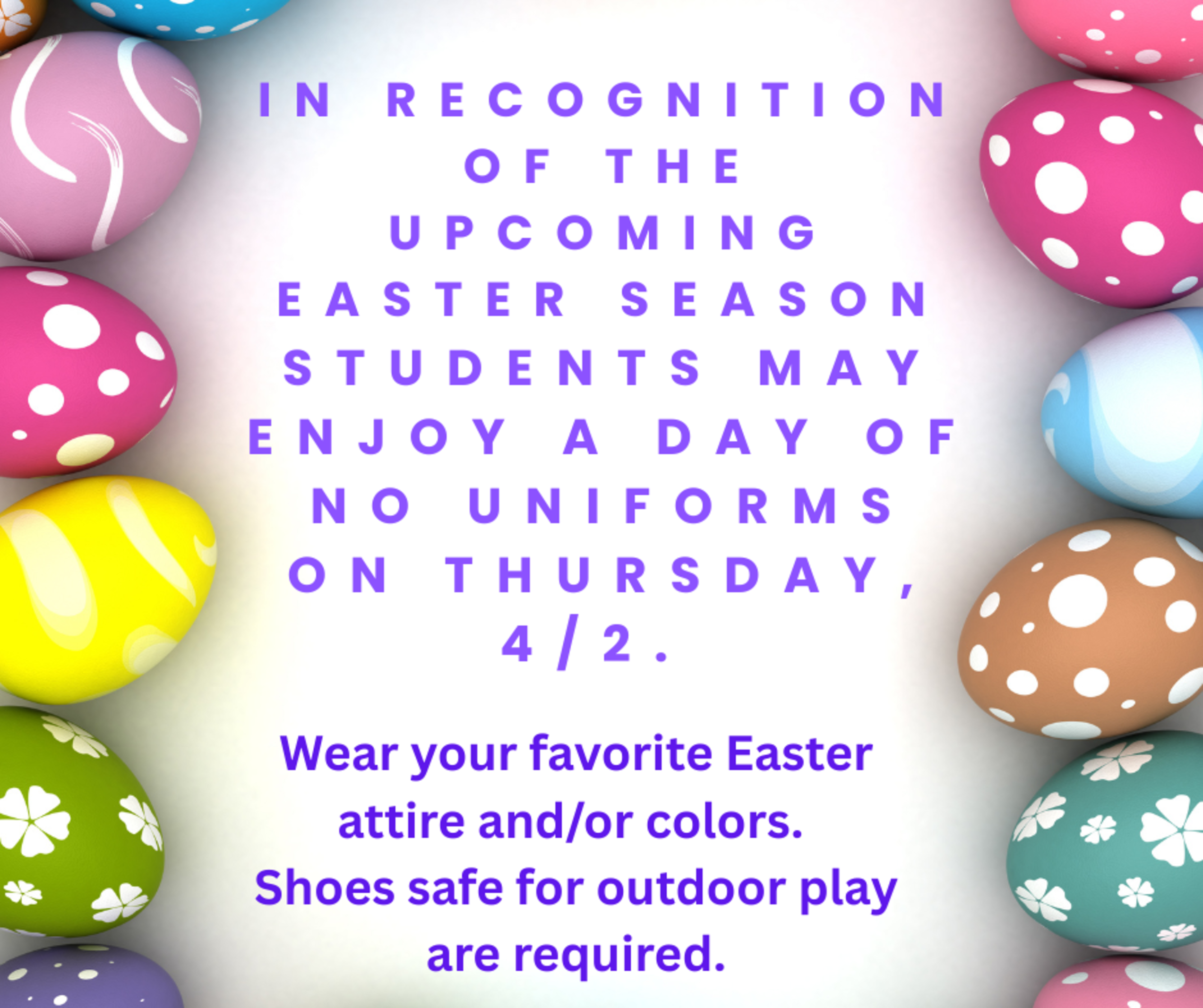 Dress Down For Easter