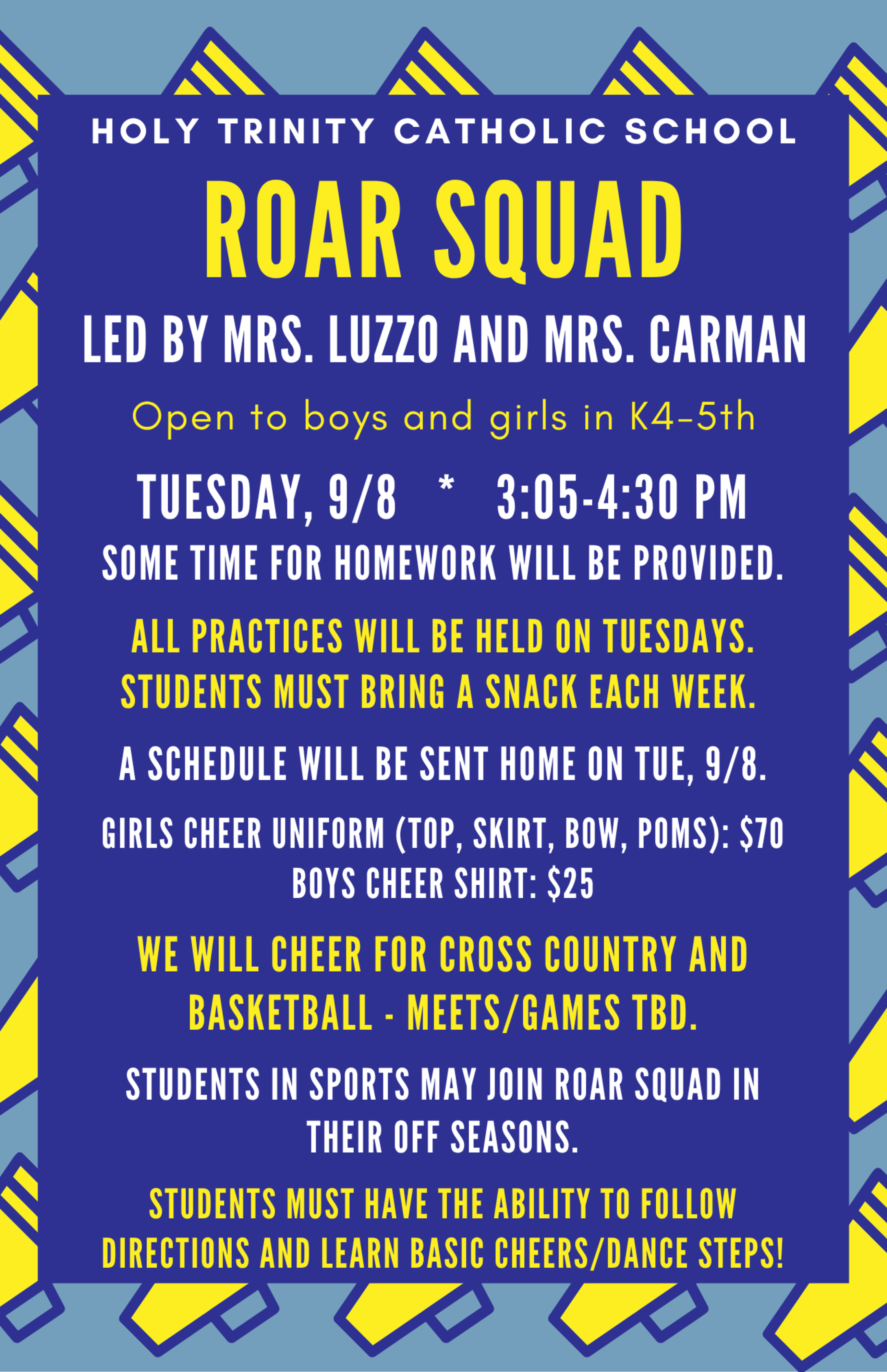 Roar Squad Flyer