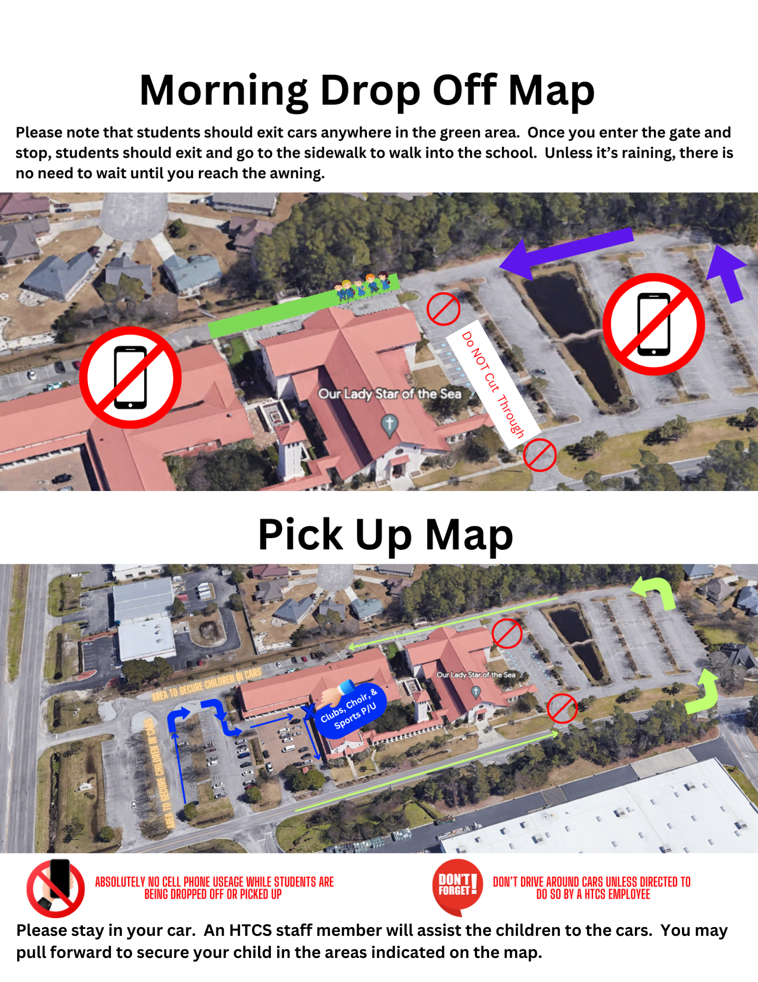 Drop Off And Pick Up Map
