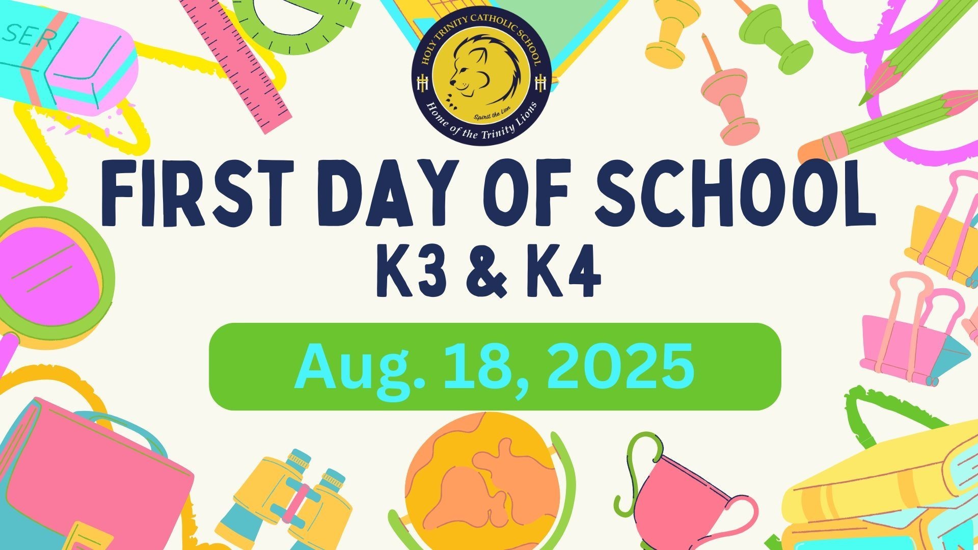 First Day Of School K3 K4