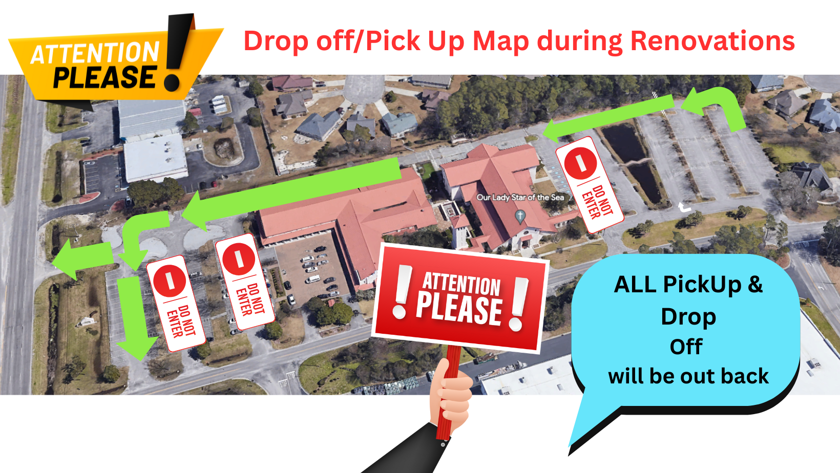Renovations Drop Offpick Up Map